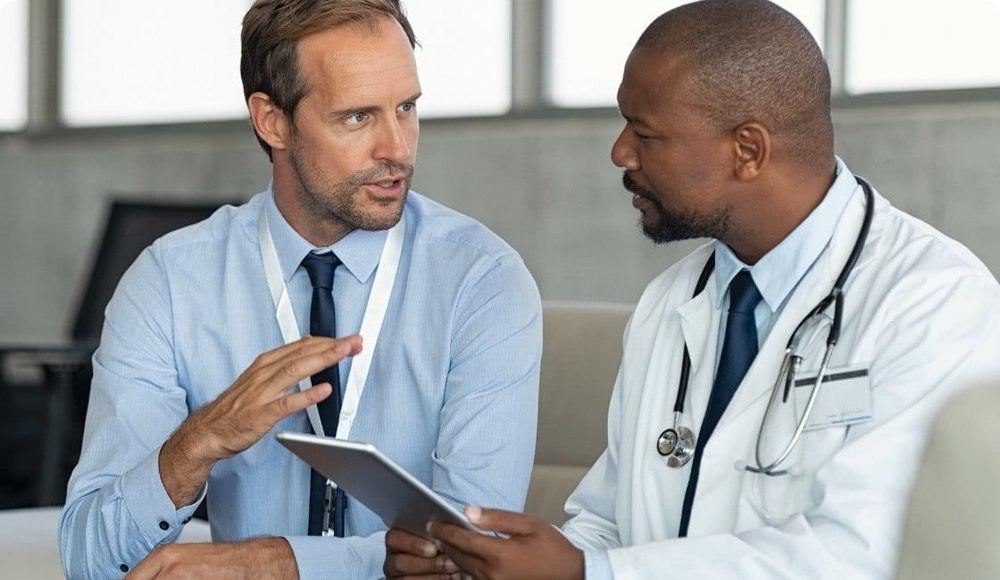 Healthcare professionals in hospital